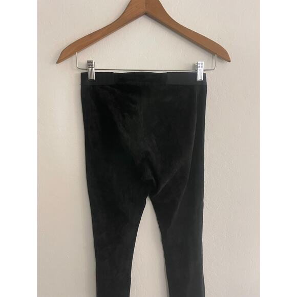 Alice + Olivia 2 Suede Leather Pants Y2K Front Zip Skinny Stretch Leggings - Picture 10 of 12